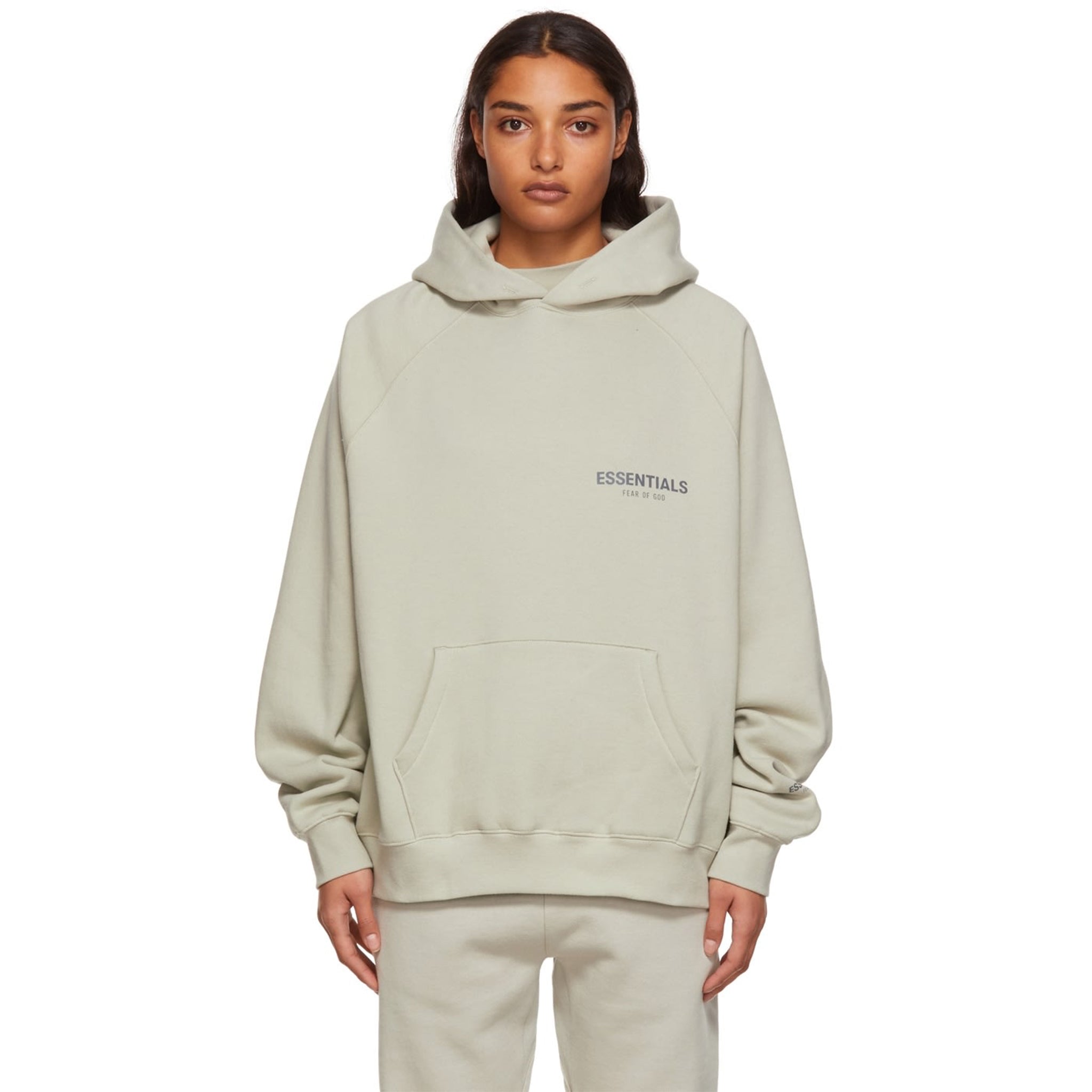 Image of Fear Of God Essentials Concrete Hoodie